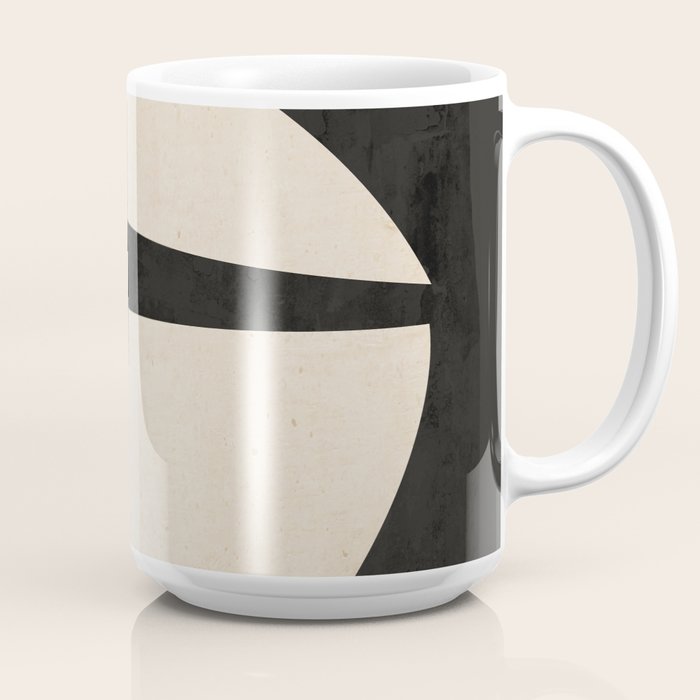 Alternative view of Abstract Minimal Art Mug – Modern Ceramic Coffee Cup, 11oz / 15oz